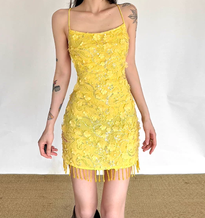 Mini robe de soirée en satin, sans bretelles, sans manches, ligne a, simple, C899