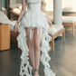 Mini robe de soirée en satin, sans bretelles, sans manches, ligne a, simple, C899