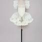 Cute Square Neck Homecoming Dress Stripes Short Sleeve A-Line Birthday Dress D0306