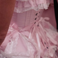 Adorable Off-Shoulder Prom Dress Pink Bows Ruffled A-Line Evening Dress D0308