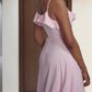 Robe de bal de princesse bustier à volants en satin long, robe de soirée C8117