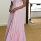 Robe de bal de princesse bustier à volants en satin long, robe de soirée C8117