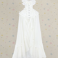 Romantic Off-Shoulder Prom Dress White Bows Ruffled A-Line Evening Dress D0315