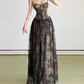 Charming Spaghetti Straps Prom Dress Lace Sequins A-Line Evening Dress D0316