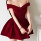 Mini robe de soirée en satin, sans bretelles, sans manches, ligne a, simple, C899