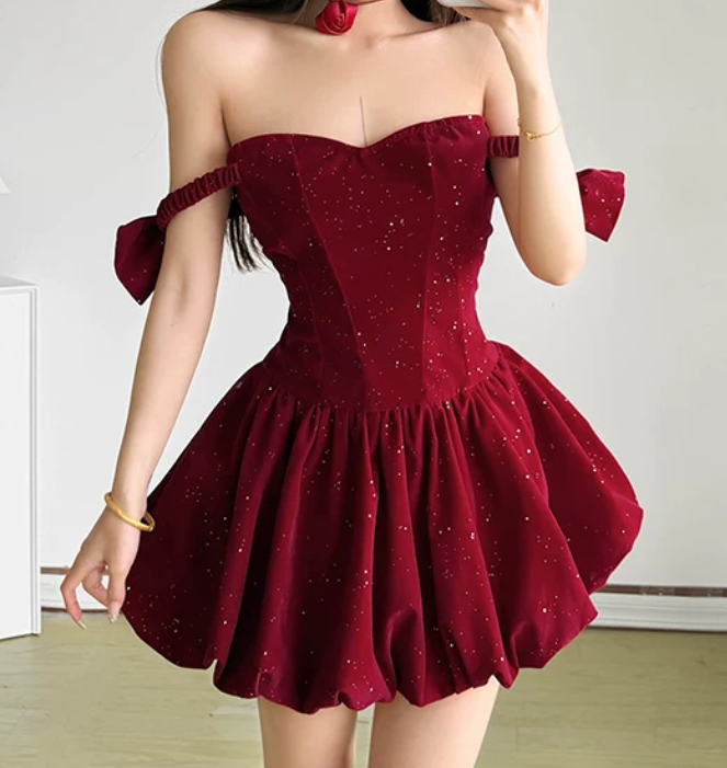 Mini robe de soirée en satin, sans bretelles, sans manches, ligne a, simple, C899