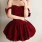Mini robe de soirée en satin, sans bretelles, sans manches, ligne a, simple, C899