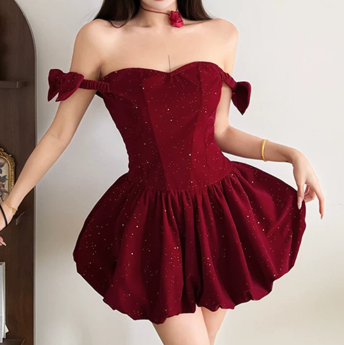 Mini robe de soirée en satin, sans bretelles, sans manches, ligne a, simple, C899