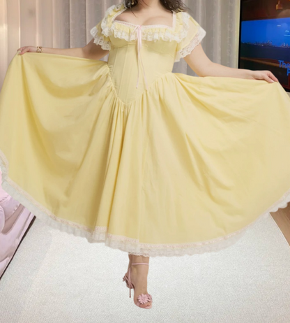 Robe de bal de princesse bustier à volants en satin long, robe de soirée C8117