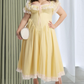 Robe de bal de princesse bustier à volants en satin long, robe de soirée C8117