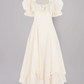 Robe de bal de princesse bustier à volants en satin long, robe de soirée C8117