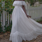 Robe de bal de princesse bustier à volants en satin long, robe de soirée C8117
