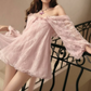 Romantic Off The Shoulder Homecoming Dress Pink Lace A-Line Birthday Dress D0354