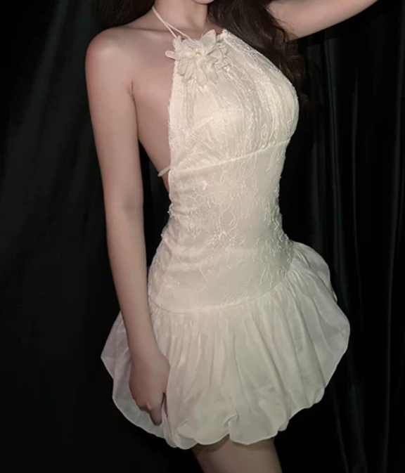 Mini robe de soirée en satin, sans bretelles, sans manches, ligne a, simple, C899