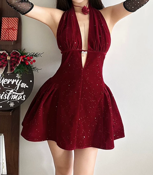 Mini robe de soirée en satin, sans bretelles, sans manches, ligne a, simple, C899