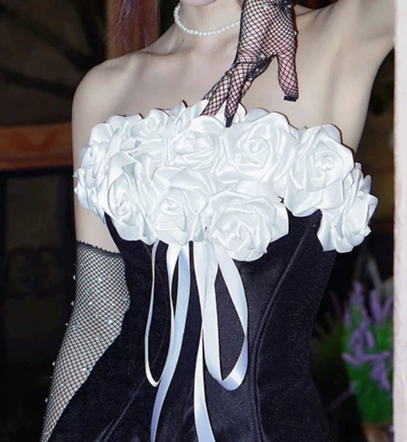 Robe courte d'été pour femme, style français, collection 2026, référence C8003