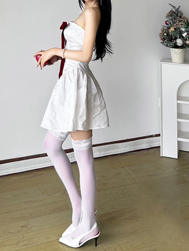 Robe courte d'été pour femme, style français, collection 2026, référence C8003