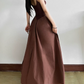 Robe de bal de princesse bustier à volants en satin long, robe de soirée C8117