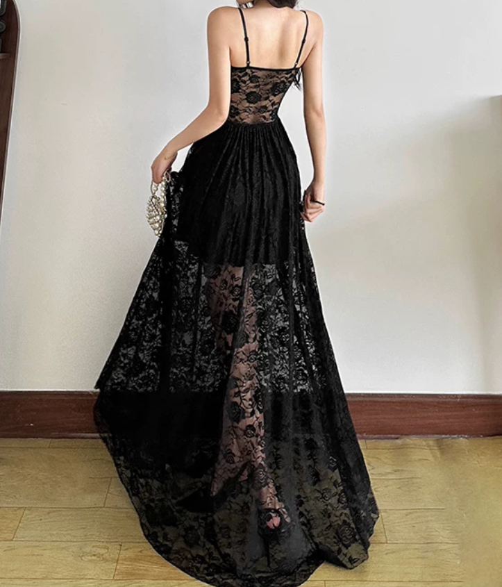 Robe de bal de princesse bustier à volants en satin long, robe de soirée C8117