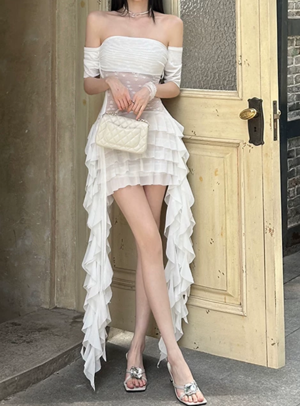 Mini robe de soirée en satin, sans bretelles, sans manches, ligne a, simple, C899