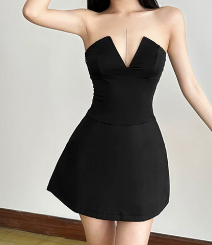 Robe courte d'été pour femme, style français, collection 2026, référence C8003