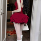 Classical Spaghetti Straps Homecoming Dress Ruffles A-Line Birthday Dress D0403