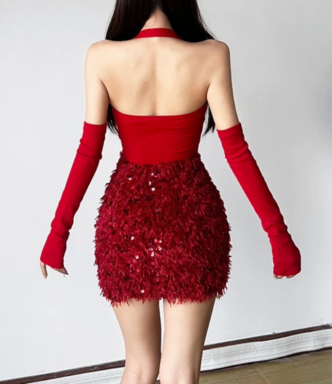 Mini robe de soirée en satin, sans bretelles, sans manches, ligne a, simple, C899