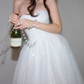 Mini robe de soirée en satin, sans bretelles, sans manches, ligne a, simple, C899