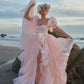 Robe de bal de princesse bustier à volants en satin long, robe de soirée C8117