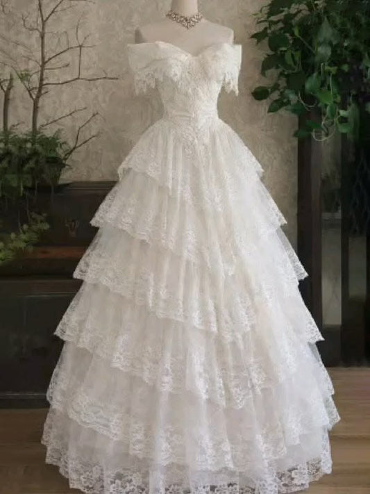 Superbe robe de mariée sirène bustier en satin et tulle, longue et en dentelle, C4563