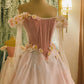 Robe de bal de princesse bustier à volants en satin long, robe de soirée C8117