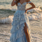 Robe de bal de princesse bustier à volants en satin long, robe de soirée C8117