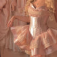 Mini robe de soirée en satin, sans bretelles, sans manches, ligne a, simple, C899