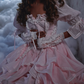 Robe de bal de princesse bustier à volants en satin long, robe de soirée C8117