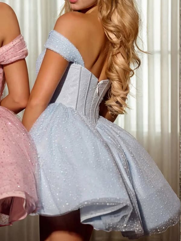 Mini robe de soirée en satin, sans bretelles, sans manches, ligne a, simple, C899