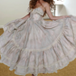 Robe de bal de princesse bustier à volants en satin long, robe de soirée C8117