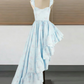 Robe de bal de princesse bustier à volants en satin long, robe de soirée C8117