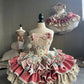 Glam Strapless Bows Homecoming Dress Pink Tiered A-Line Birthday Dress D0518