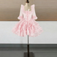Mini robe de soirée en satin, sans bretelles, sans manches, ligne a, simple, C899