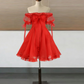 Mini robe de soirée en satin, sans bretelles, sans manches, ligne a, simple, C899