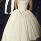 Classical Spaghetti Straps Prom Dress White A-Line Evening Dress D0544