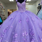 Attractive Ball Gown Sequins Tulle Quinceanera Dresses Spaghetti Straps Appliques Sweet 16 Dresses D0585