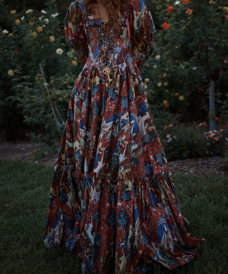 Robe de bal de princesse bustier à volants en satin long, robe de soirée C8117