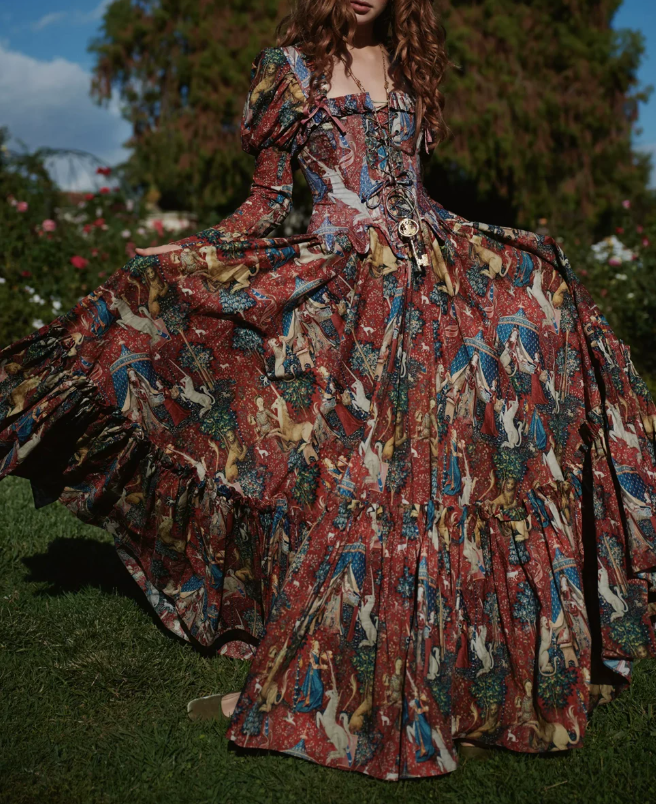 Robe de bal de princesse bustier à volants en satin long, robe de soirée C8117