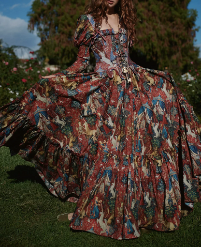 Robe de bal de princesse bustier à volants en satin long, robe de soirée C8117