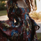 Robe de bal de princesse bustier à volants en satin long, robe de soirée C8117
