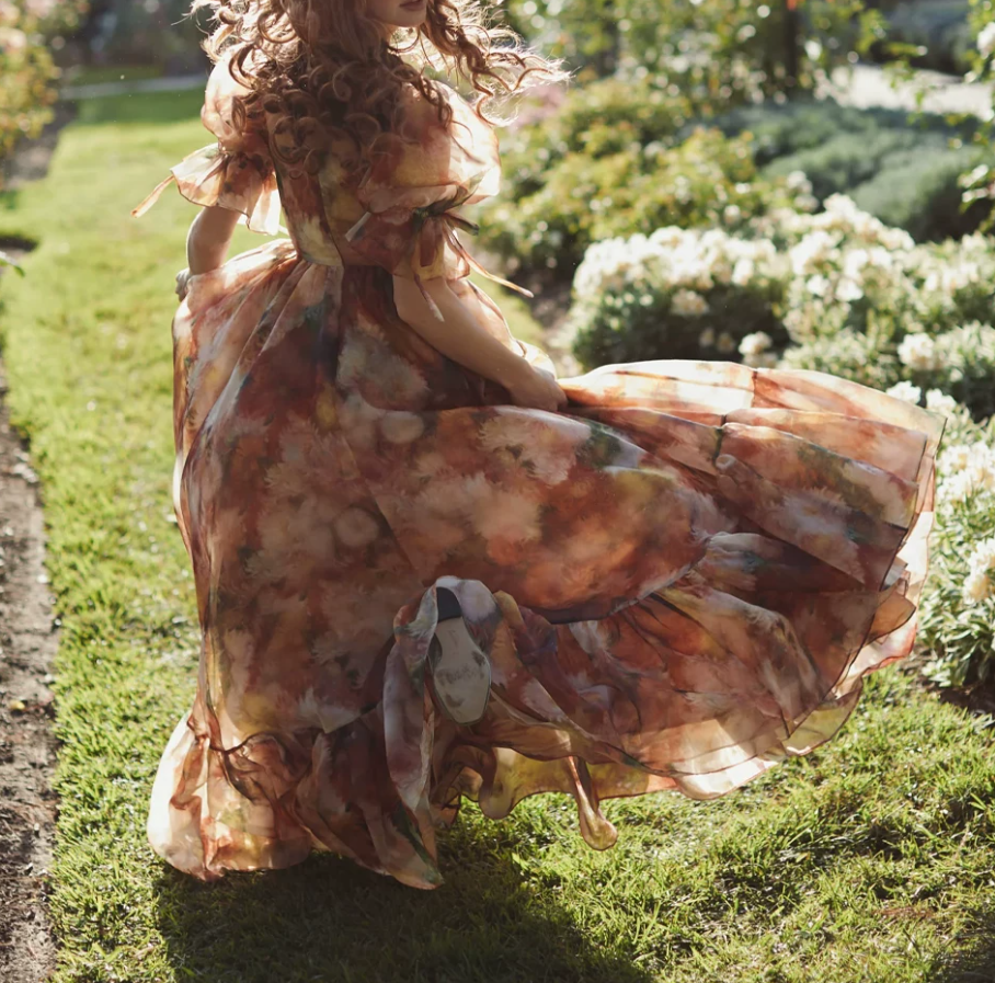 Robe de bal de princesse bustier à volants en satin long, robe de soirée C8117