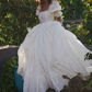 Superbe robe de mariée sirène bustier en satin et tulle, longue et en dentelle, C4563