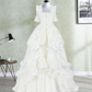 Superbe robe de mariée sirène bustier en satin et tulle, longue et en dentelle, C4563