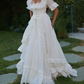 Superbe robe de mariée sirène bustier en satin et tulle, longue et en dentelle, C4563